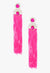 She Made It Vintage Tassel Earrings - Fuschia - KIOKO
