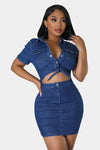 Show That Mid Denim Dress - KIOKO