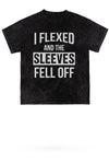 Sleeves Fell Off Mineral Wash Gym Tee - KIOKO