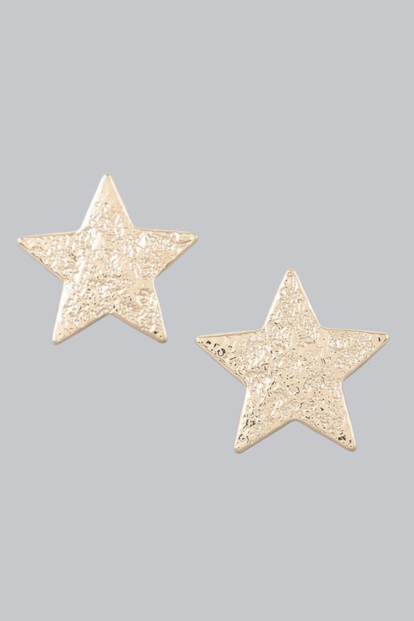 Star Girl Hammered Earrings - KIOKO