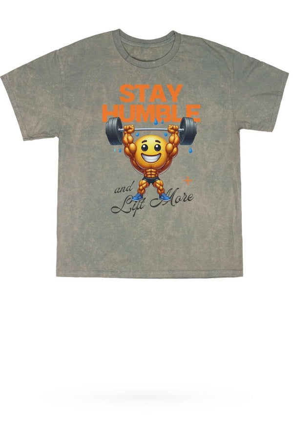 Stay Humble Mineral Wash Gym Tee - KIOKO