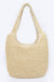 Stitched Up Straw Hobo Bag - KIOKO