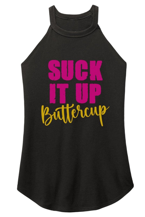 Suck It Up Buttercup Rocker Tank Top - KIOKO