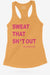 Sweat That Shhh Racerback Tank - KIOKO