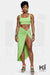 Mint It Loud Crop Top & Maxi Skirt Set - KIOKO