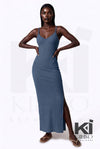 Look But Don't Side Slit Maxi Dress - KIOKO