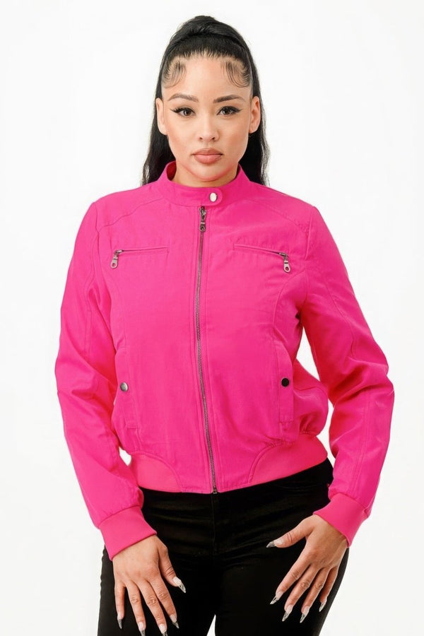 Torque Zip - Up Biker Jacket - KIOKO