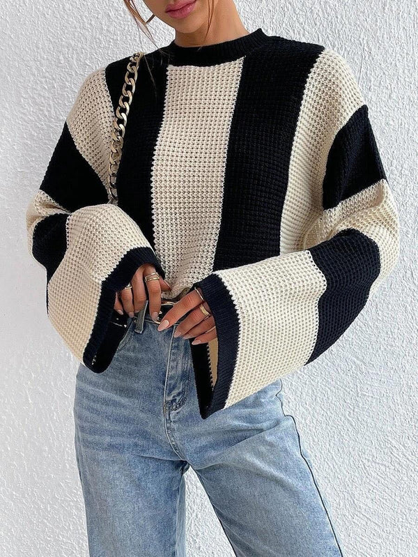 Trend Setter Color Block Sweater - KIOKO