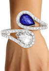 True Ties Teardrop Cuff Bracelet - Blue White - KIOKO