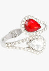 True Ties Teardrop Cuff Bracelet - Red White - KIOKO
