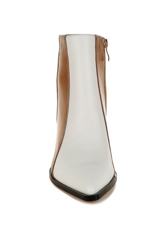 Uptown Or Nothing Colorblock Boots - KIOKO