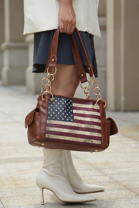 USA Women's Flag Shoulder Bag - KIOKO