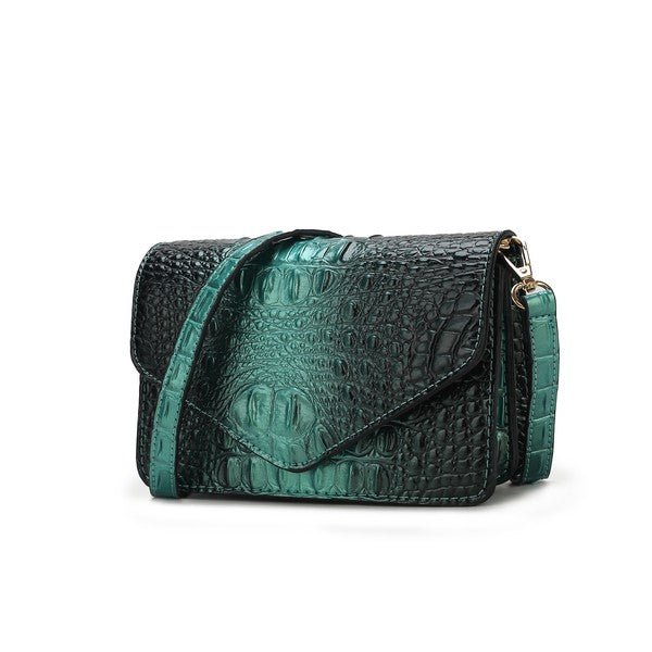 Vanta Croc - Embossed Saddle Bag - KIOKO