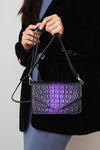 Vanta Croc - Embossed Saddle Bag - KIOKO