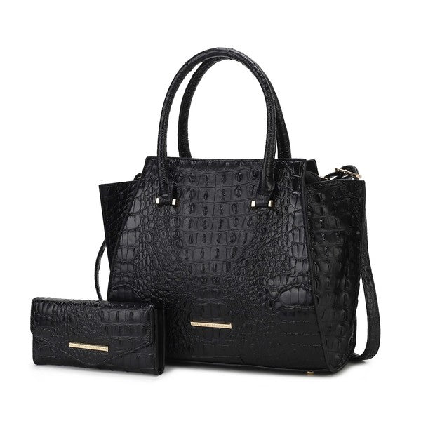 Viridiana Croc - Embossed Tote Bag - KIOKO
