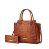 Viridiana Croc - Embossed Tote Bag - KIOKO