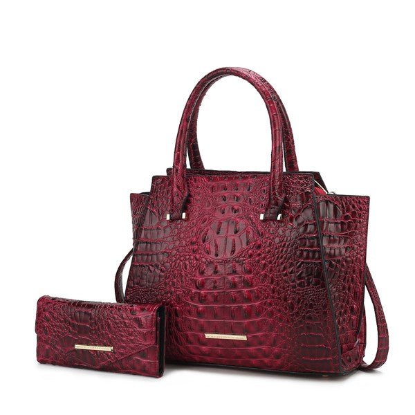Viridiana Croc - Embossed Tote Bag - KIOKO