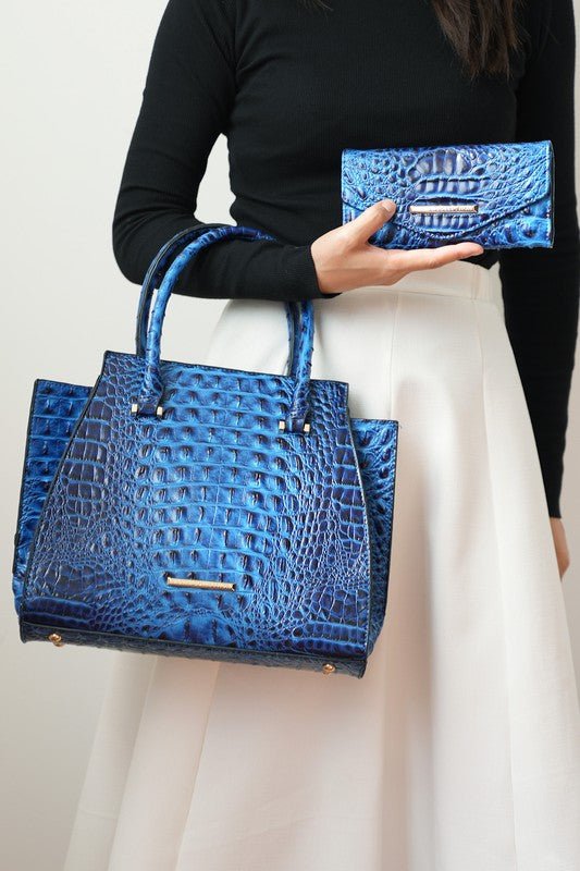 Viridiana Croc - Embossed Tote Bag - KIOKO