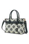 Vivian Plaid Satchel Bag - KIOKO