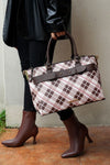Vivian Plaid Satchel Bag - KIOKO
