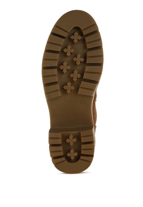 Vostok Suede Chunky Chelsea Boots - KIOKO