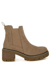 Vostok Suede Chunky Chelsea Boots - KIOKO