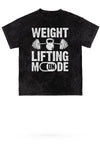 Weight Lifting Mode Mineral Wash Gym Tee - KIOKO