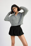 Whole Mood Daily Cable Knit Sweater - KIOKO