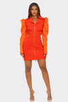Xtra Rebel Two - Tone Zip - Up Dress - KIOKO