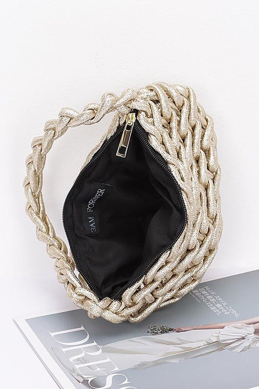 Zephyr Braided Luxe Shoulder Bag - KIOKO