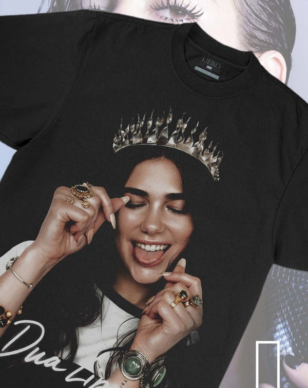 Dua Lipa Big Face Graphic Tee - KIOKO