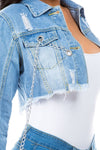 Kali Cropped Denim Jacket