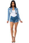 Kali Cropped Denim Jacket