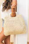 Oversized Straw Tote - KIOKO