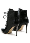 ESCALA CROC LACE - UP STILETTO BOOT - KIOKO