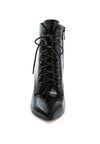 ESCALA CROC LACE - UP STILETTO BOOT - KIOKO