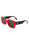 Square Retro Flat Top Fashion Sunglasses - KIOKO