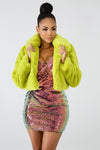 Italian Mob Faux Fur Jacket