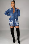 Love Me Down Denim Jacket Dress