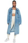 SEXY DENIM JACKET DRESS - KIOKO