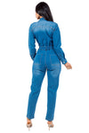 SEXY DENIM JUMPSUIT - KIOKO