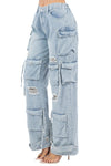 Lori Cargo Denim Jeans