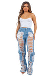 Turn Heads Cargo Denim Jeans