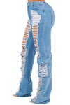 Turn Heads Cargo Denim Jeans