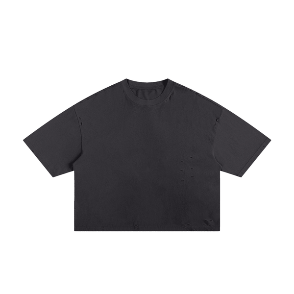 Cut Different Frayed Boxy Tee