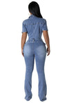 WOMEN DENIM SEXY JUMPSUIT - KIOKO