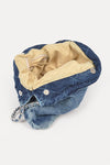 Denim Quilted Large Shoulder Bag - KIOKO