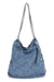 Denim Quilted Large Shoulder Bag - KIOKO