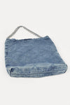 Denim Quilted Large Shoulder Bag - KIOKO