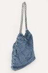 Denim Quilted Large Shoulder Bag - KIOKO